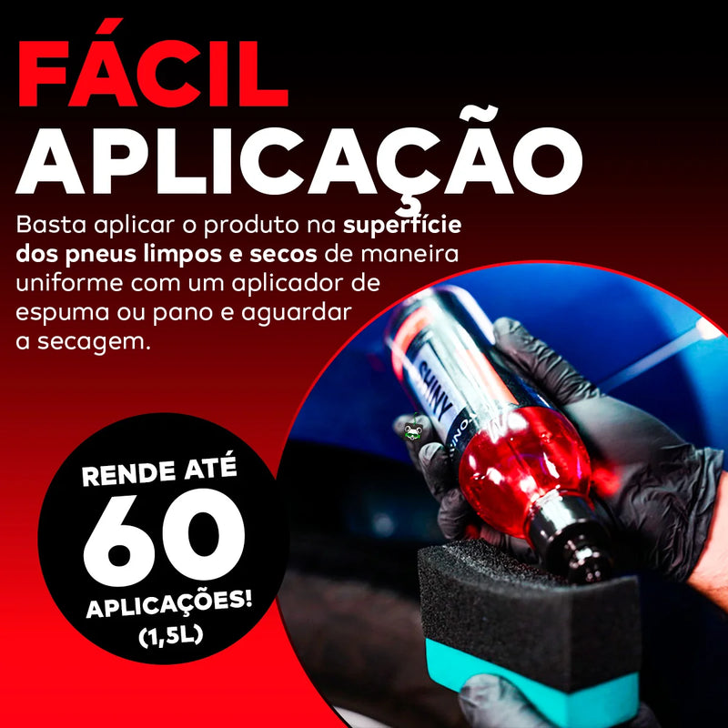 Pneu novo revitaliza borracha brilhante brilhante 1.5L Vonixx