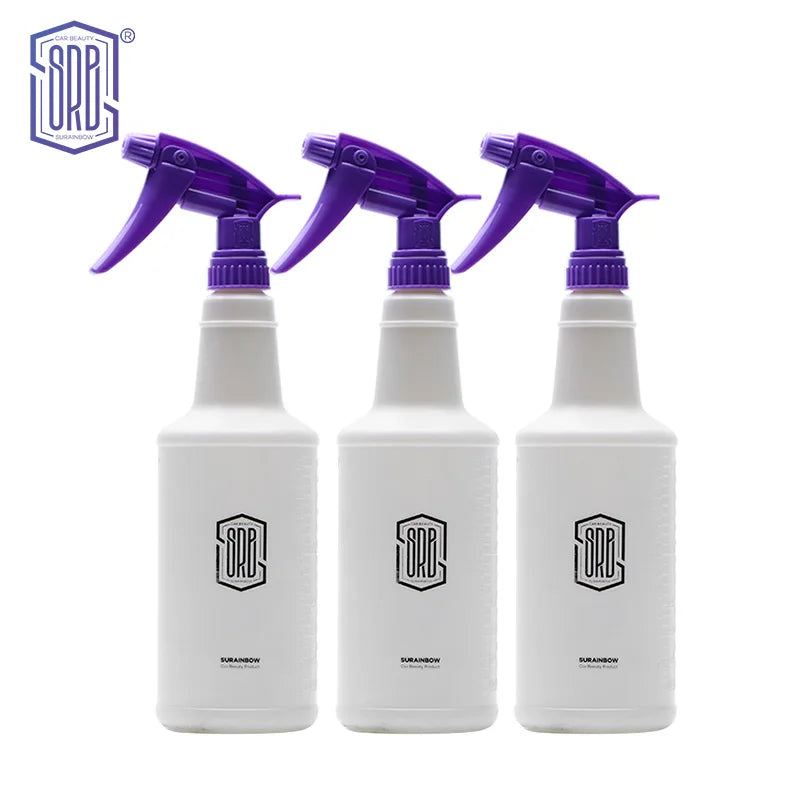 Spray de água ultrafino para carro, garrafa cilíndrica de HDPE, spray resistente a produtos químicos, regador para lavagem automática, garrafa de spray resistente