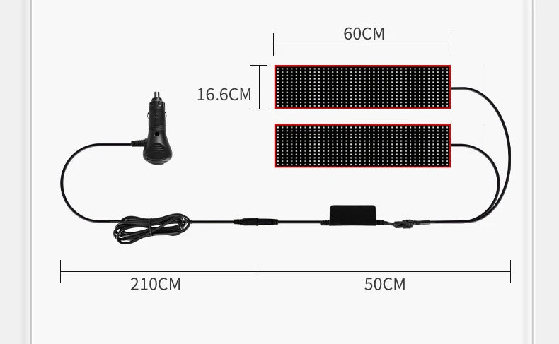 Painel de luz LED Devil Eye para caminhão, carro, controle remoto, iluminação dobrável e suave, rolagem para para-brisa, 12V 24V