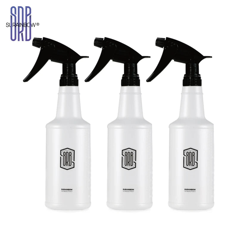 Spray de água ultrafino para carro, garrafa cilíndrica de HDPE, spray resistente a produtos químicos, regador para lavagem automática, garrafa de spray resistente