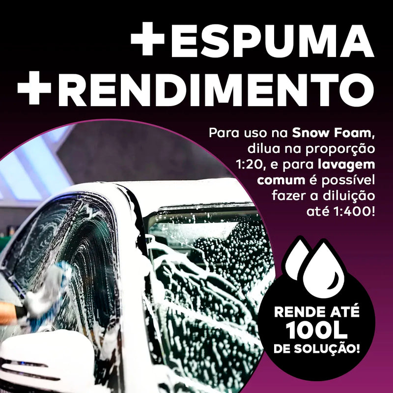 Shampoo Automotivo Neutro Super Concentrado V-floc 240mL Vonixx