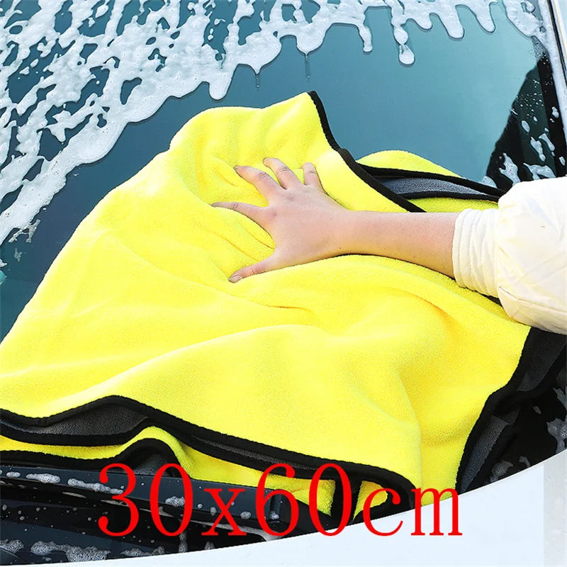 Toalha de microfibra para lavagem de carros, pano de limpeza e secagem de carros, pano para cuidados com o carro, toalha de microfibra para carro, pano de microfibra superabsorvente
