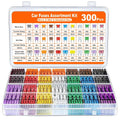 Kit sortido de fusíveis com 300 peças, mini fusíveis padrão/micro lâminas, extrator automotivo para carro/caminhão (2/3/5/7,5/10/15/20/25/30/35/40A)