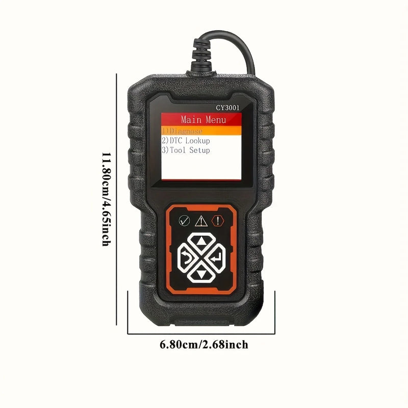 Dispositivo de detecção de falhas automotivas CY3001 OBD2 Cartão de leitura Ferramenta de detecção de motor Elm327