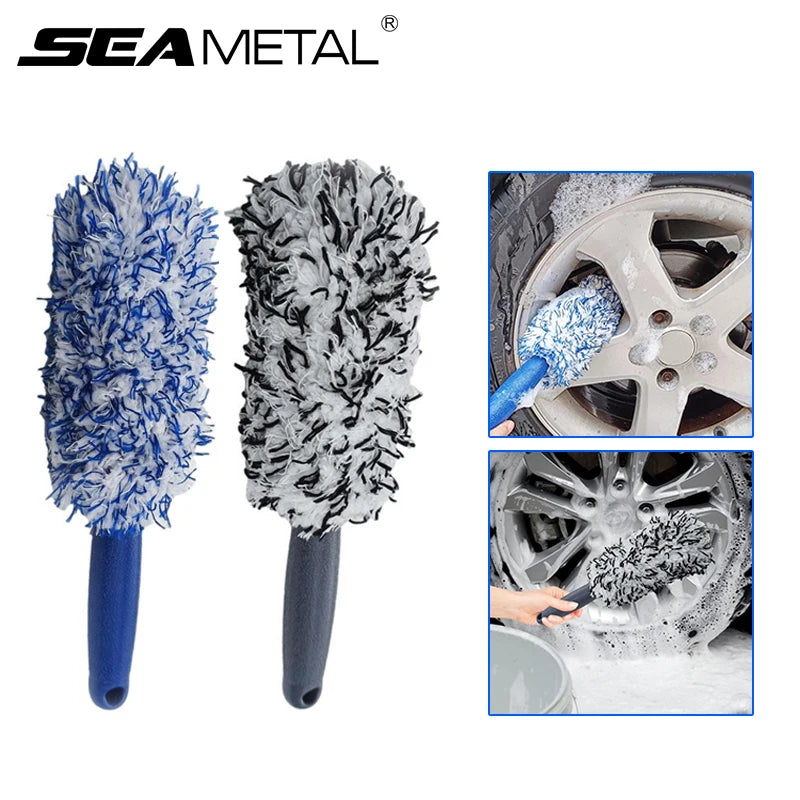SEAMETAL Escova de limpeza de aro de pneu de carro