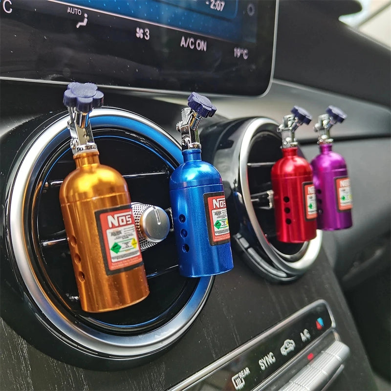 Aromatizador de ar automotivo NOS, garrafa de nitrogênio, saída de ar, aromaterapia, saída de aroma, perfume, fragrâncias, acessórios