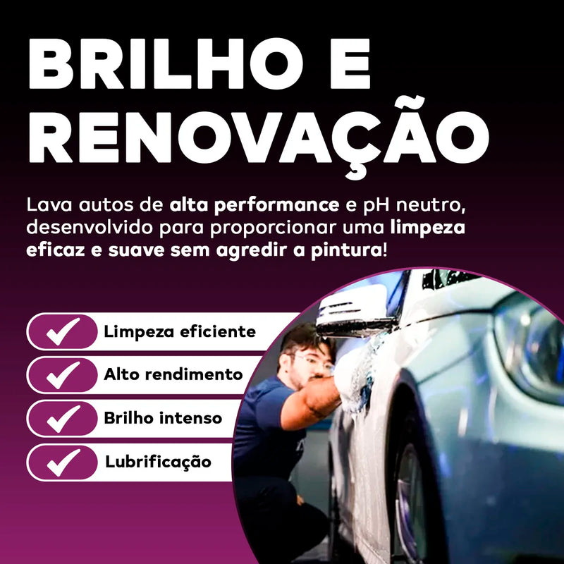 Shampoo automotivo neutro superconcentrado V-floc 5L Vonixx
