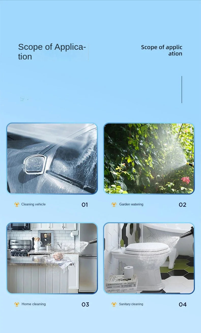 Pulverizador de espuma manual de 2L com 3 tipos de bicos, canhão de espuma pneumático manual, spray de espuma em neve para lavagem de carros, limpeza de janelas de carro