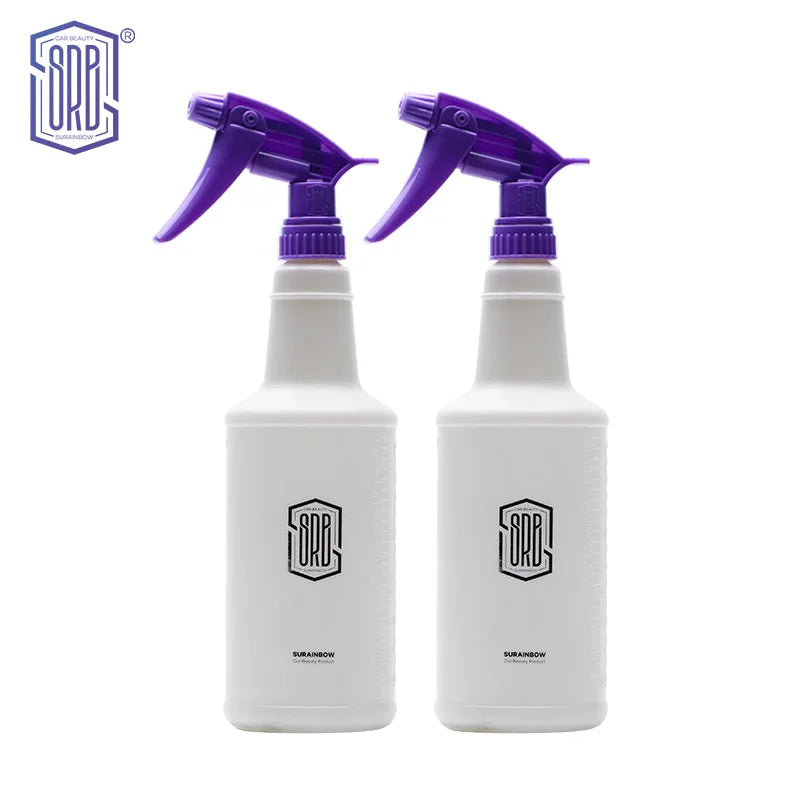 Spray de água ultrafino para carro, garrafa cilíndrica de HDPE, spray resistente a produtos químicos, regador para lavagem automática, garrafa de spray resistente