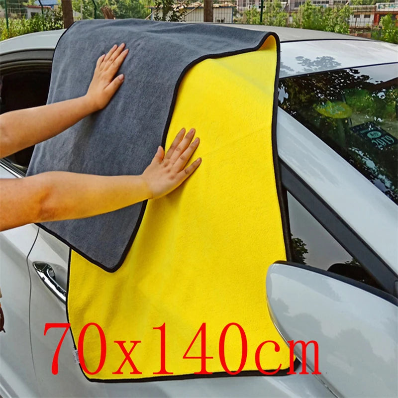 Toalha de microfibra para lavagem de carros, pano de limpeza e secagem de carros, pano para cuidados com o carro, toalha de microfibra para carro, pano de microfibra superabsorvente