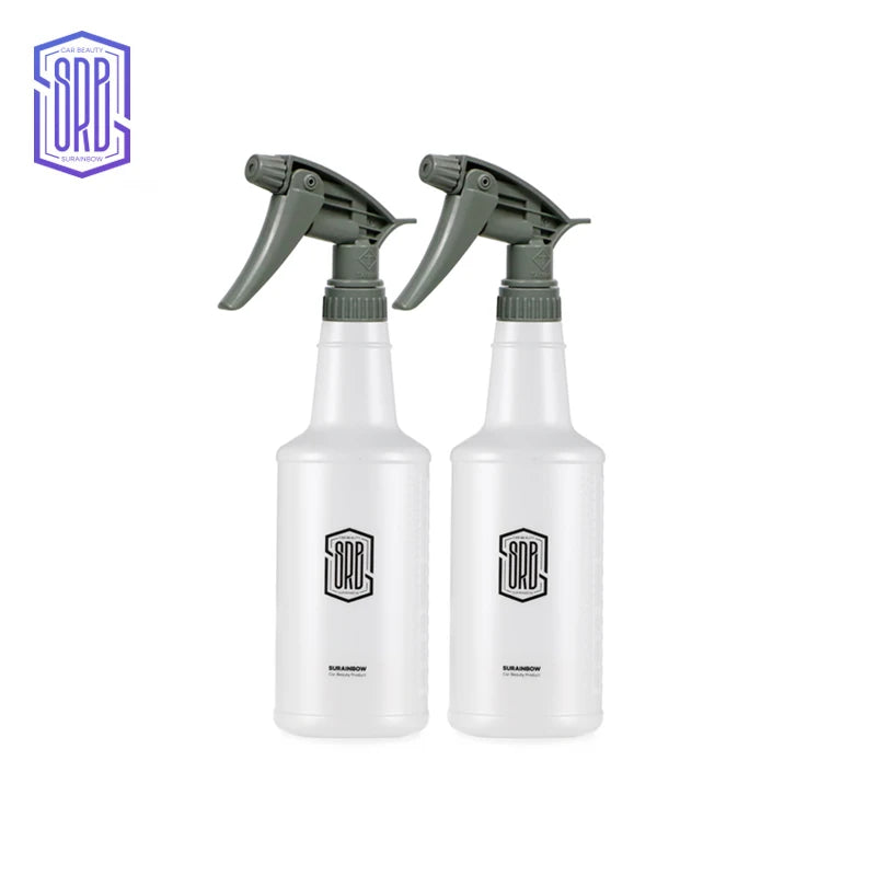 Spray de água ultrafino para carro, garrafa cilíndrica de HDPE, spray resistente a produtos químicos, regador para lavagem automática, garrafa de spray resistente