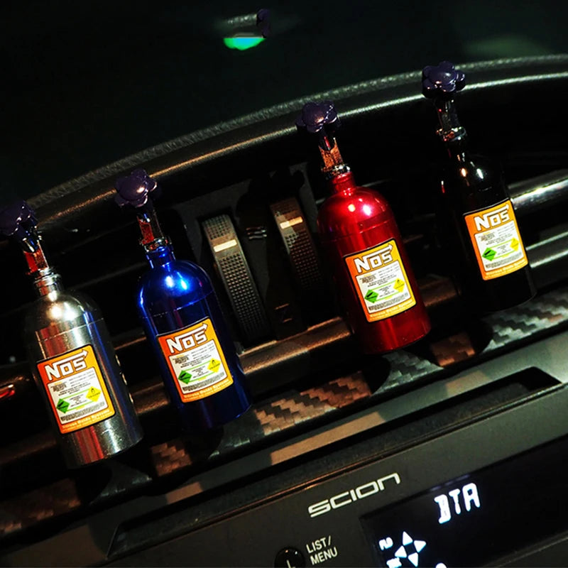 Aromatizador de ar automotivo NOS, garrafa de nitrogênio, saída de ar, aromaterapia, saída de aroma, perfume, fragrâncias, acessórios
