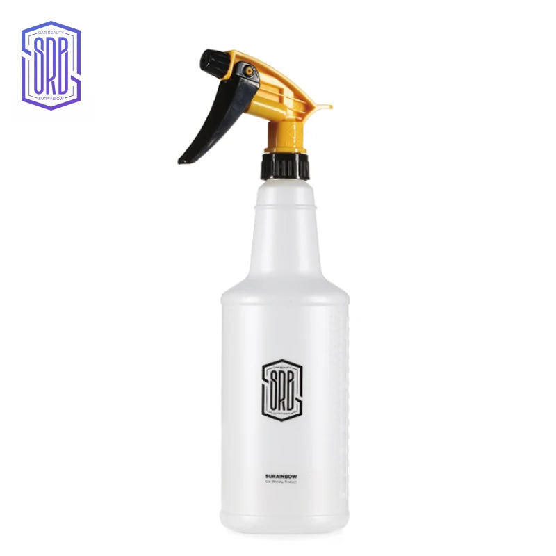 Spray de água ultrafino para carro, garrafa cilíndrica de HDPE, spray resistente a produtos químicos, regador para lavagem automática, garrafa de spray resistente