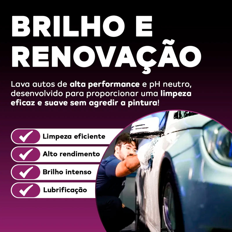 Shampoo Automotivo Neutro Super Concentrado V-floc 240mL Vonixx