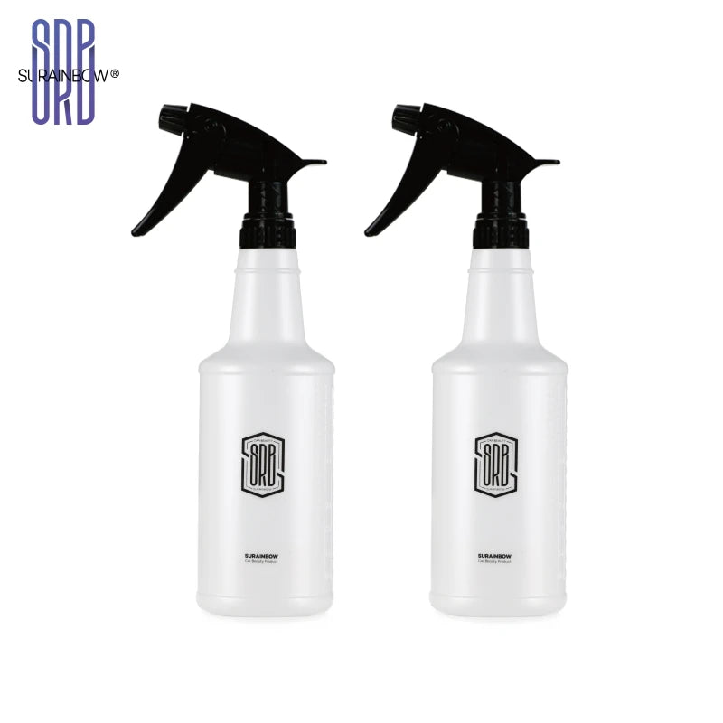 Spray de água ultrafino para carro, garrafa cilíndrica de HDPE, spray resistente a produtos químicos, regador para lavagem automática, garrafa de spray resistente