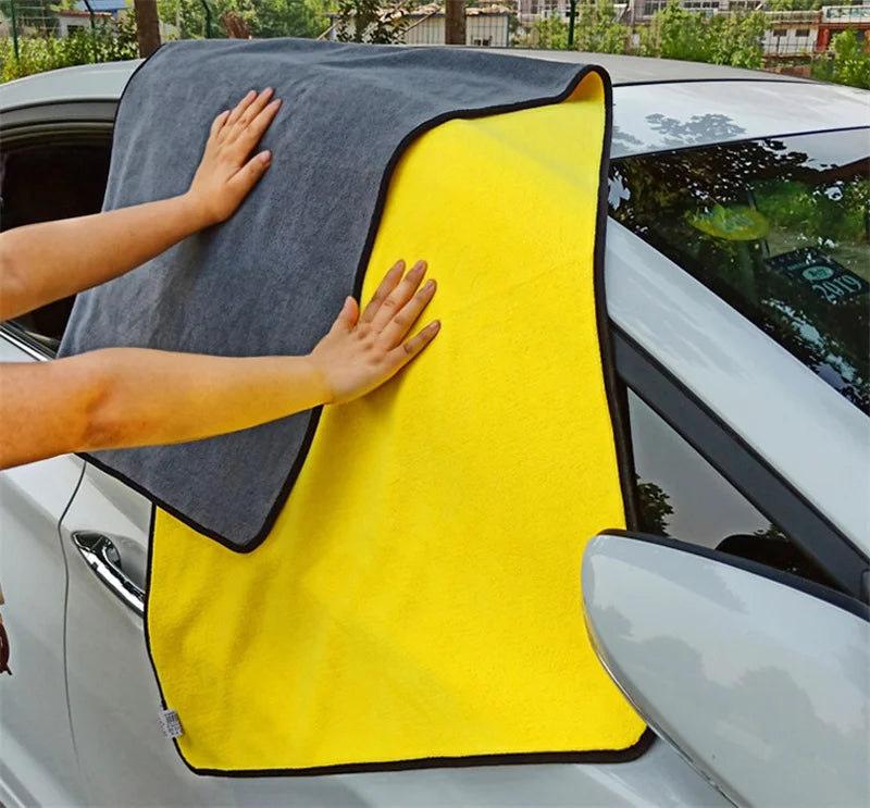 Toalha de microfibra para lavagem de carros, pano de limpeza e secagem de carros, pano para cuidados com o carro, toalha de microfibra para carro, pano de microfibra superabsorvente